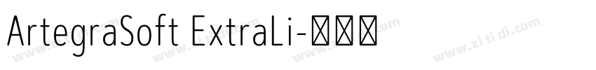 ArtegraSoft ExtraLi字体转换
